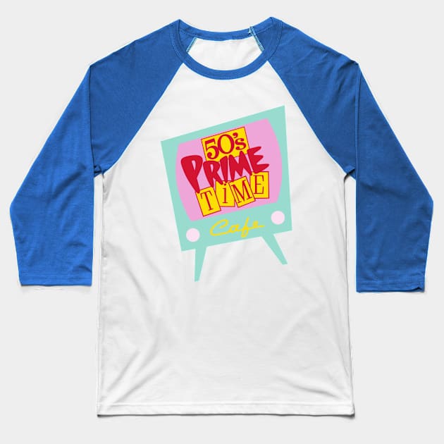 50's Prime Time Cafe Baseball T-Shirt by Mouse Magic with John and Joie